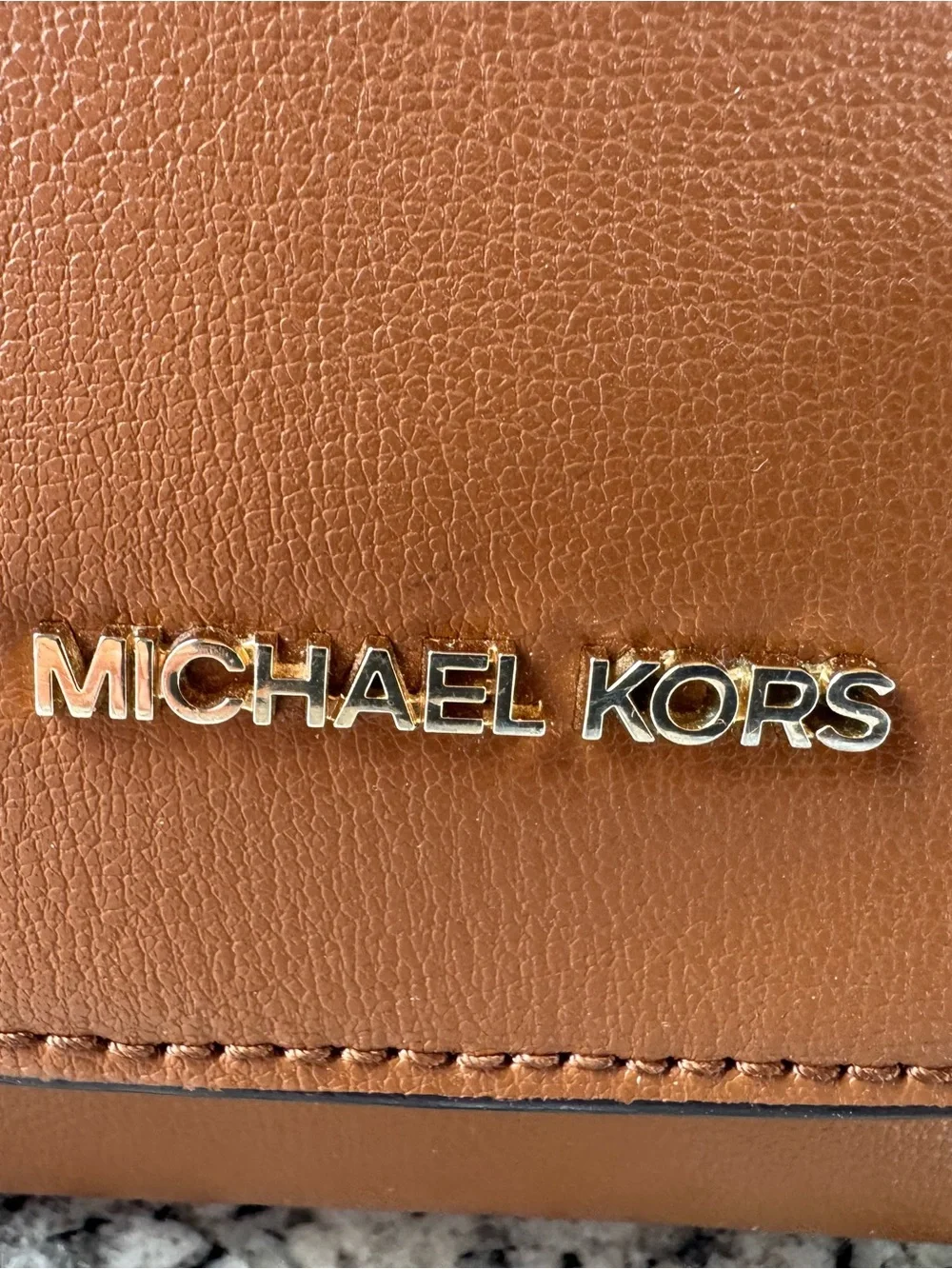 Michael Kors Brown Leather Crossbody Bag